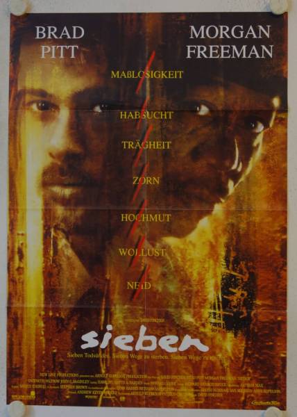 Sieben originales deutsches Filmplakat